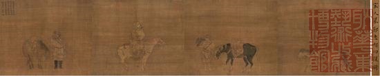 宋人摹郭忠恕四猎骑图